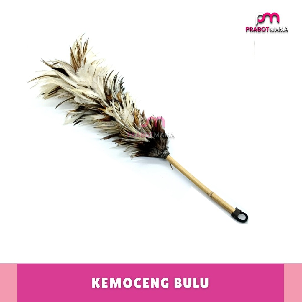 Sulak Kemoceng Bulu Ayam Warna Coklat Hitam - Prabotmama / Alat Bersih Rumah