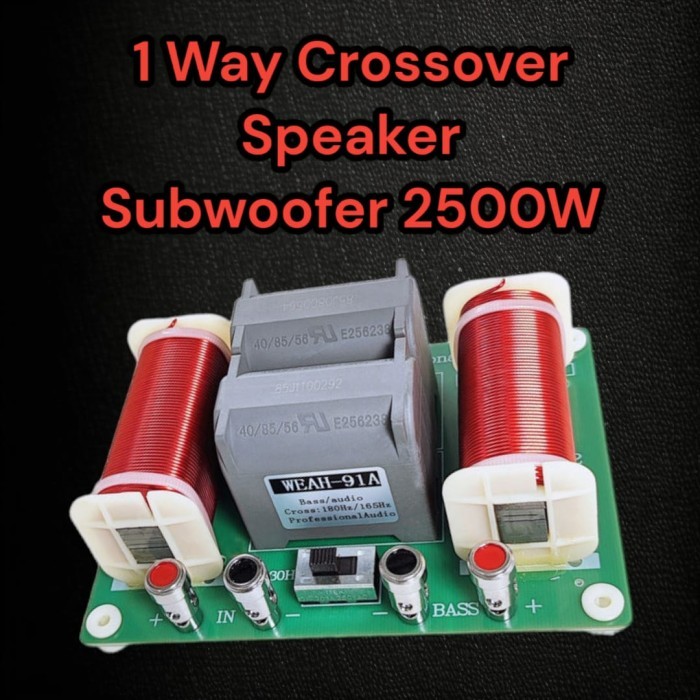 Original Crossover 1 way Speaker SubWoofer  2500 watt Cocok Speaker 18 inch