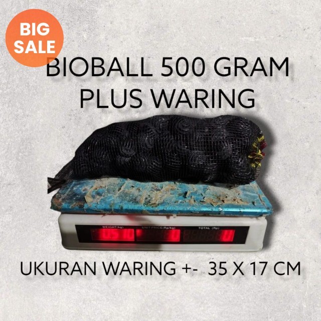 Bioball plus waring 500 gram / bioball golf / bioball / media filter / media filter aquarium / media