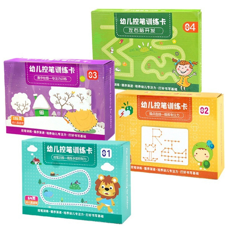 

Magical Tracing Workbook Set Reusable Magic Practice Copybook for Kids with Drawing Pens and Eraser Learning Books Writing