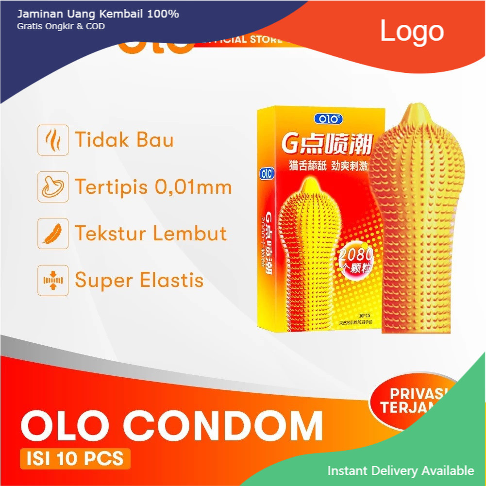 

Produk Terbaru Ahir Bulan Kondom OLO 001 Lidah Kucing 1 Box Isi 10 Pcs Sangat Premium Full Jarum 1080 Duri Lembut 3D ~ putri store25