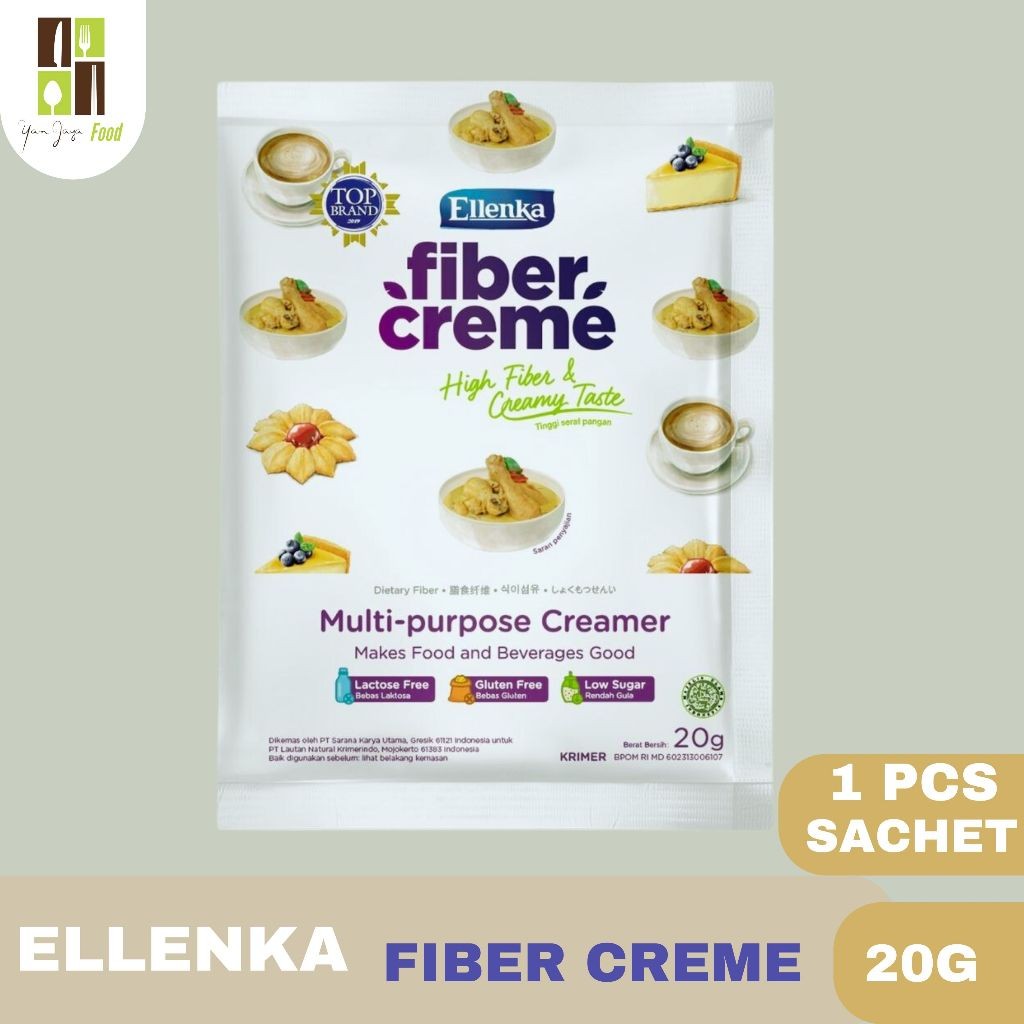 

Ellenka Fiber Creme / Krimer Bubuk / Penganti Santan Bubuk atau Susu 20g 1 PCS