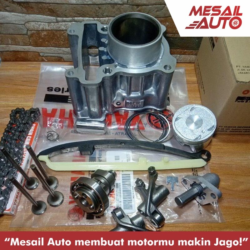 PAKET BLOK SEHER+NOKEN 7MACAM KOMPLIT MOTOR YAMAHA VIXION OLD NEW