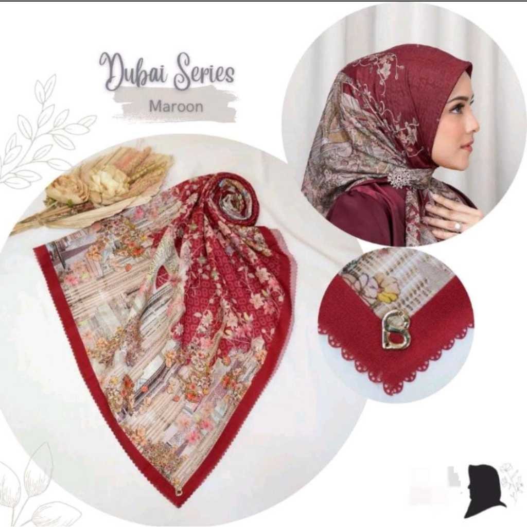 Hijab Buttonscarves Jilbab Segi Empat Buttonscarves Fara Mermaid British BS Part 2