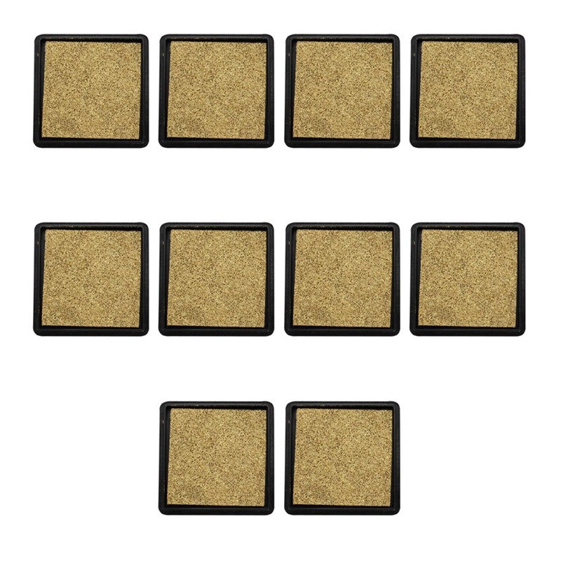 

10X Ink Pad Stamp Pad For Wedding Letter Document Gold