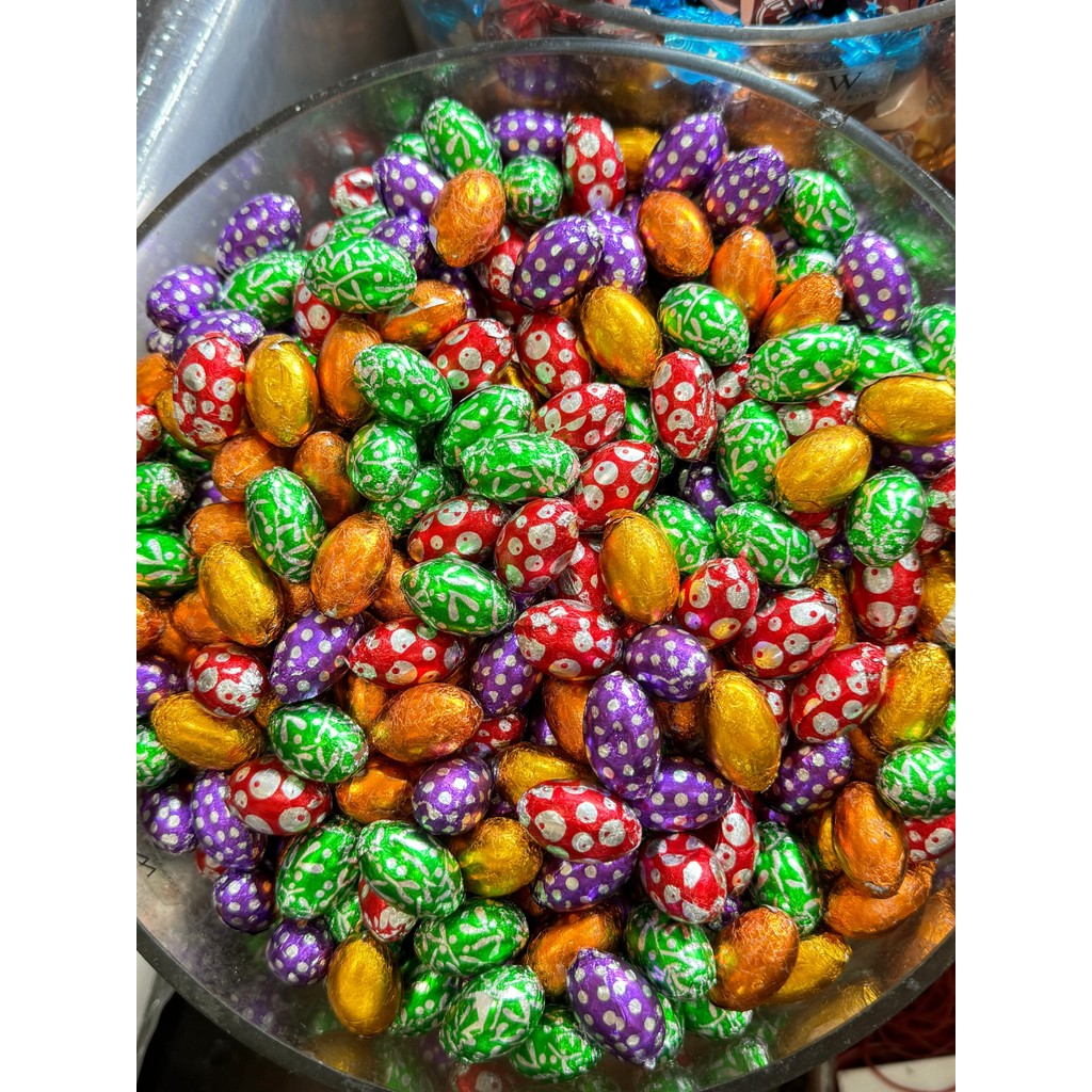 

COKLAT TELUR PASKAH / COKELAT TELUR WARNA WARNI / EASTER CHOCOLATE EGGS 200GR