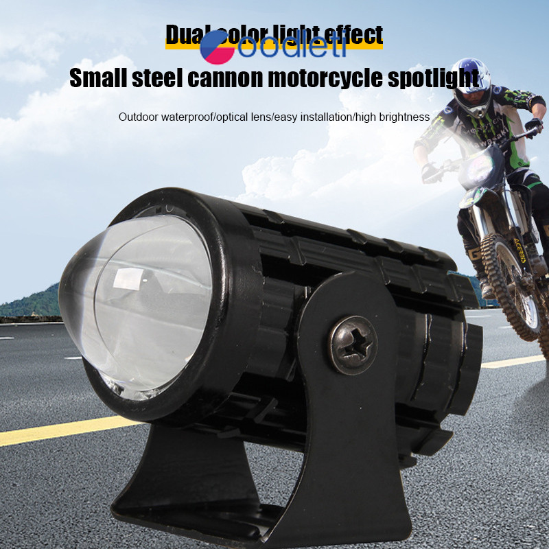 Goodleti Lampu Sorot LED Sepeda Motor Lampu Mobil Modifikasi Kendaraan Off-Road Lampu Sorot Mini Eks