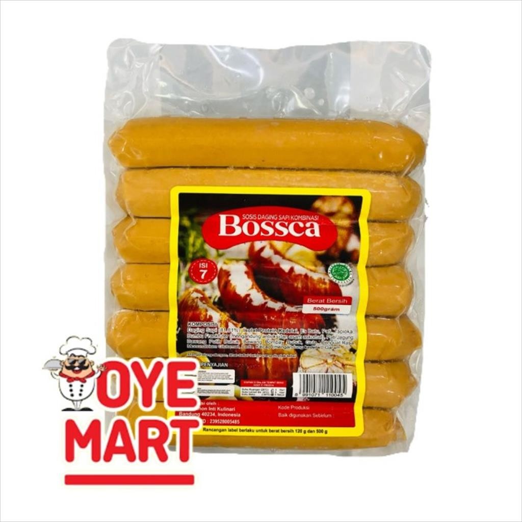 

BOSSCA SOSIS SAPI 500GR ISI 6+1 / SOSIS BAKAR SAPI