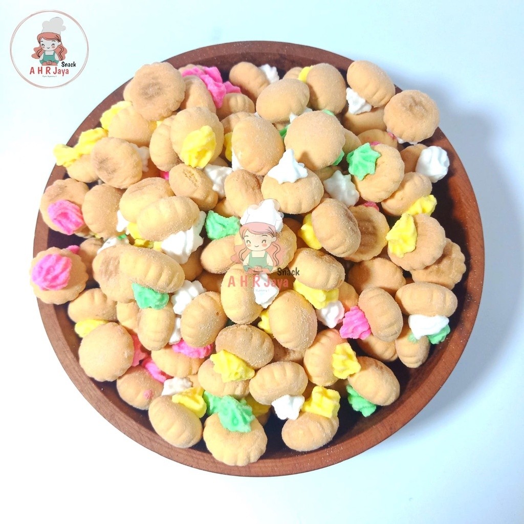 

KUE JADUL 250GR / BISKUIT GULA WARNA WARNI / KUE KANCING / KUE MONAS / KUE GEMBROSE
