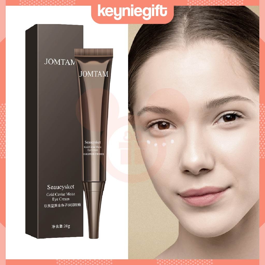Jomtam Retinol Eye Cream Golden Caviar Krim Mata Anti Penuaan Menghilangkan Kantung Mata RO007