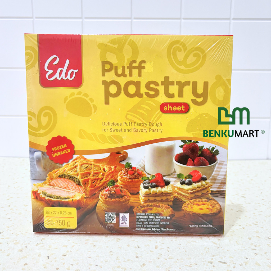 

[KARTON] Edo Puff Pastry Sheet (750 gr) | Frozen 750g