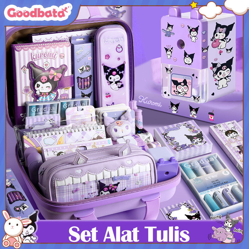 

【Penjual Lokal】Kuromi Kotak Hadiah Mewah Alat Tulis Set /Set Stationery Untuk Hadiah Anak Sekolah Kuromi/Kotak Pensil Anak set/Untuk Hadiah Anak Sekolah Kuromi