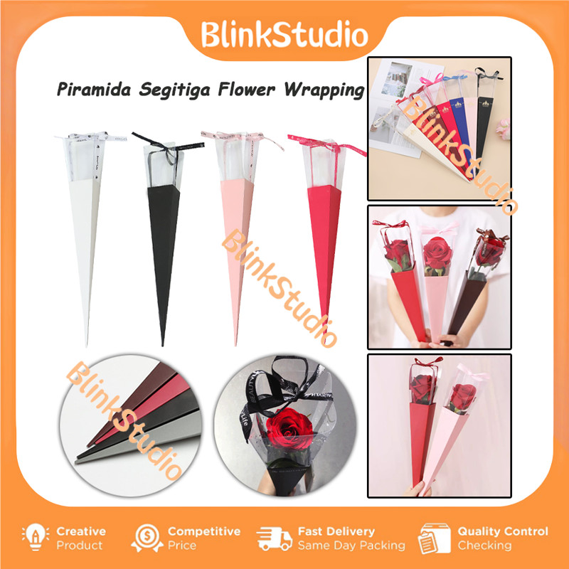 

Box Bunga Satuan / 10 Pcs Single Rose Box / Plastik Bunga Satuan