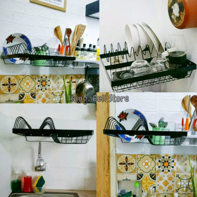 Rak Piring Wastafel Gantung Rak Cuci Piring Gantung Rak Dapur Dinding (RPW)