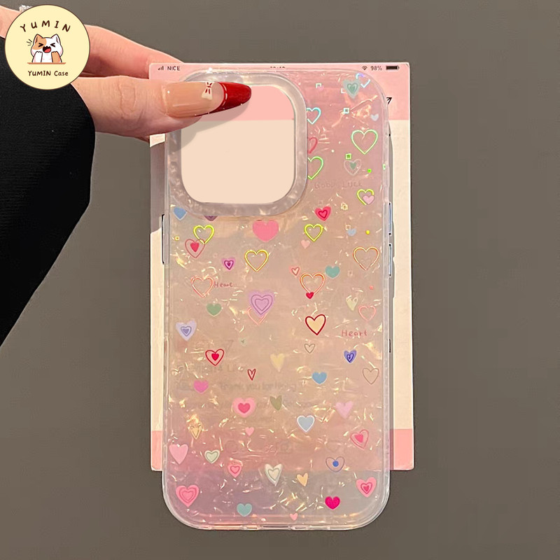 Casing Ponsel Bintang Manis Fashion Warna Permen Yang Indah Kompatibel Untuk IPhone 11 15 13 16 14 1