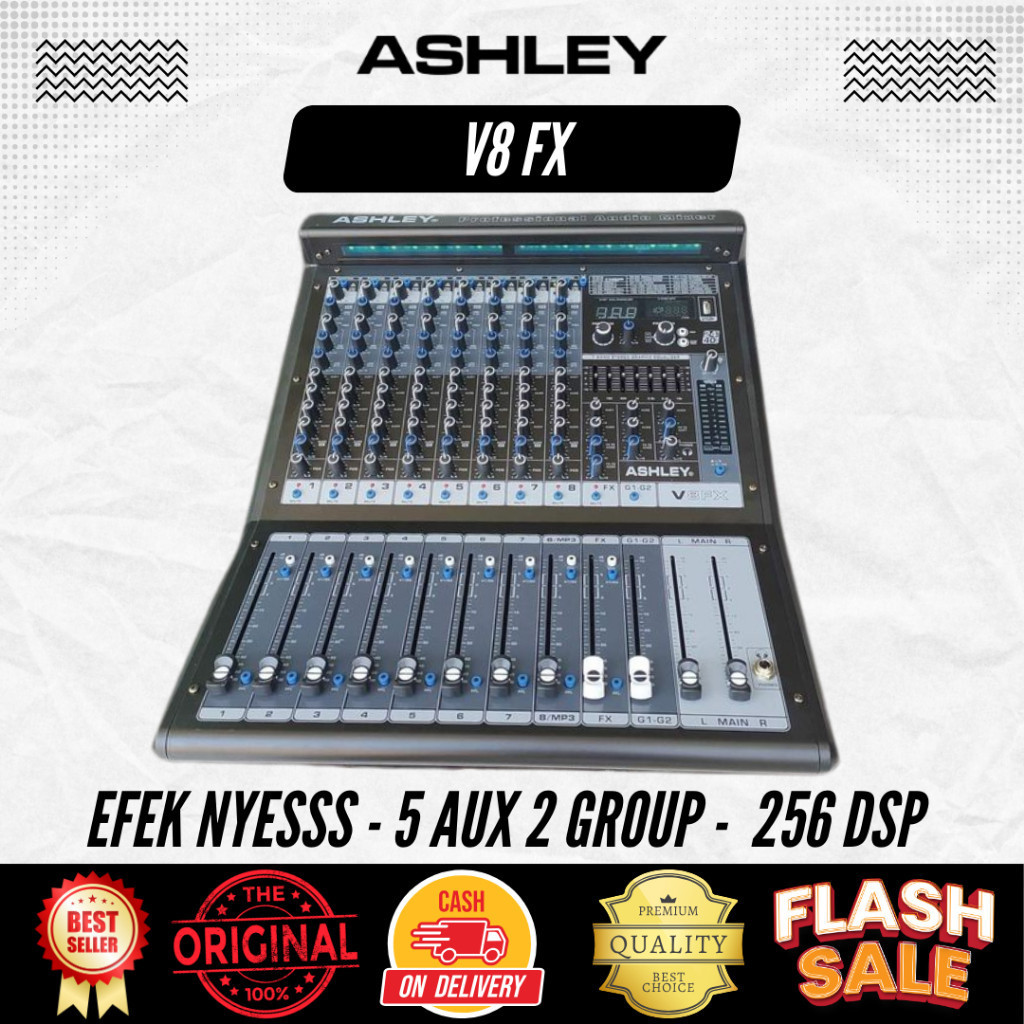 Mixer 8 Channel Ashley V8FX Original