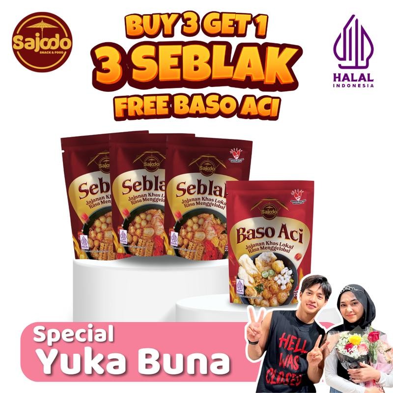 

BUY 3 GET 1 - Seblak 3 + 1 Baso Aci - Sajodo Snack & Food [EXCLUSIVE YUKA BUNA]