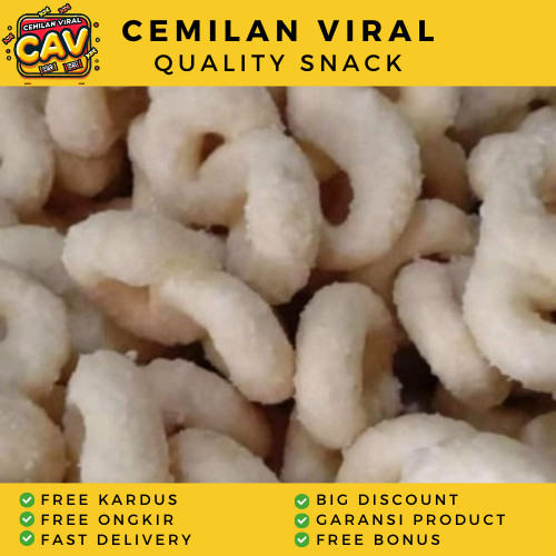 

CAV KUE LADU MANIS 8 100g Kue Gabus Manis bentuk angka delapan kue kering Makanan ringan viral