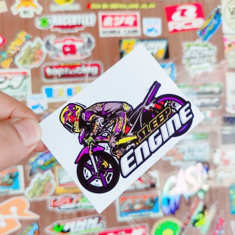 

stiker sleep engine (Gambar motor)