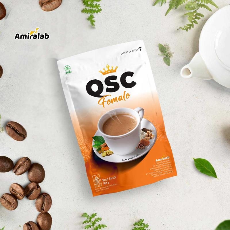 

[Amiralab] Queen Secret Coffee 100gr - QSC Female Kopi Dengan Gula Aren 8X Zat Aktif Lancarkan Siklus Wanita