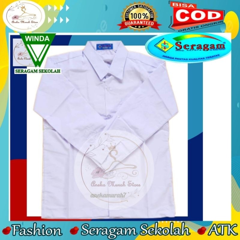 PROMO Seragam Sekolah Baju Lengan Panjang Ukuran 7 sampai 20 Merek Seragam Dan Winda Seragam
