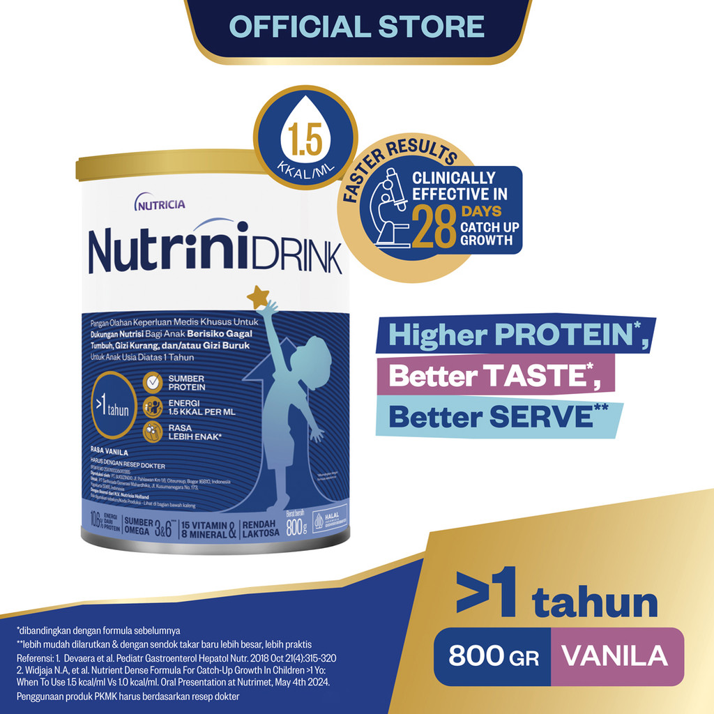Nutrinidrink 800GR Susu Bubuk Formula Pertumbuhan 1-12 Tahun