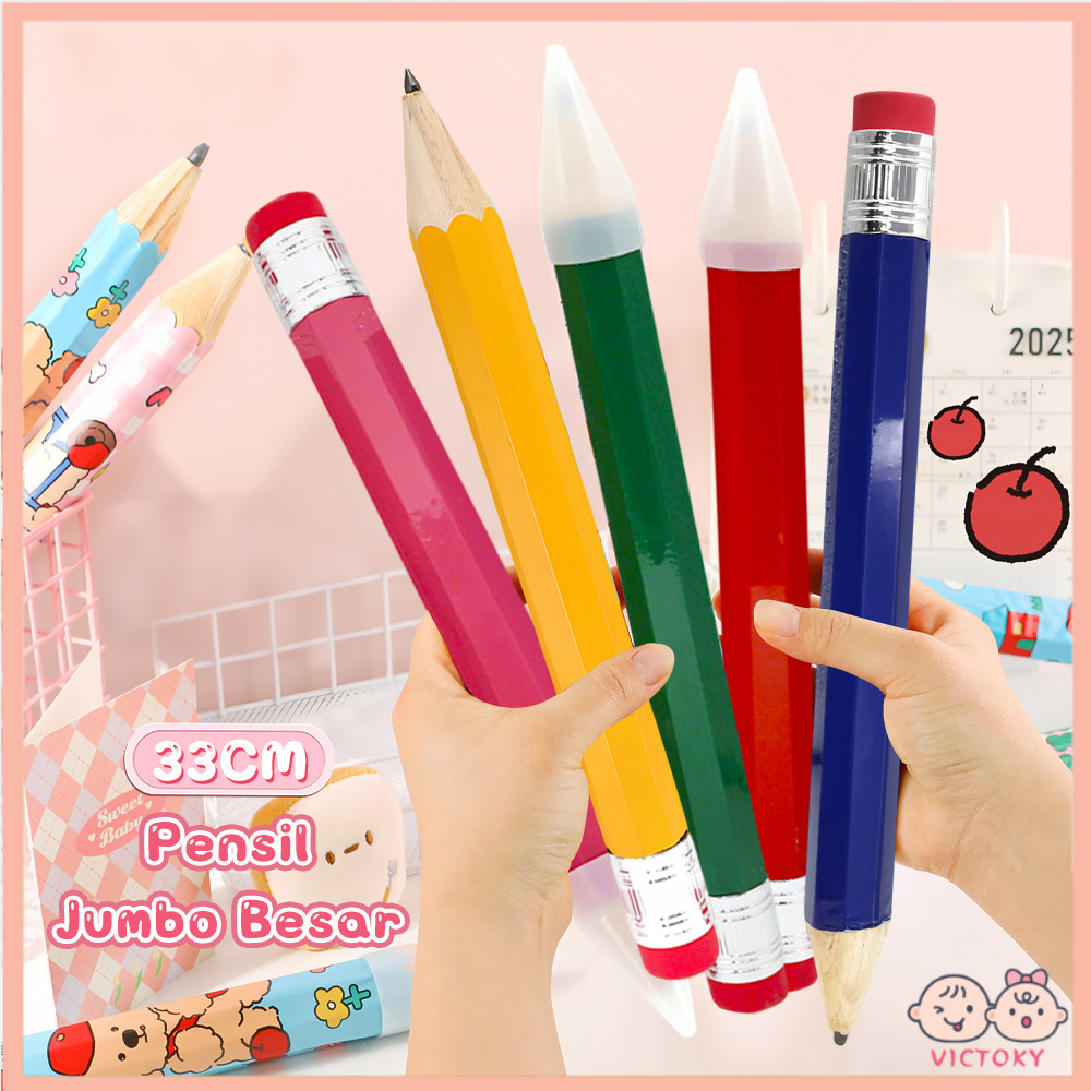 

VICTOKY Pensil Jumbo 33Cm Mainan Pensil Raksasa Kreatif