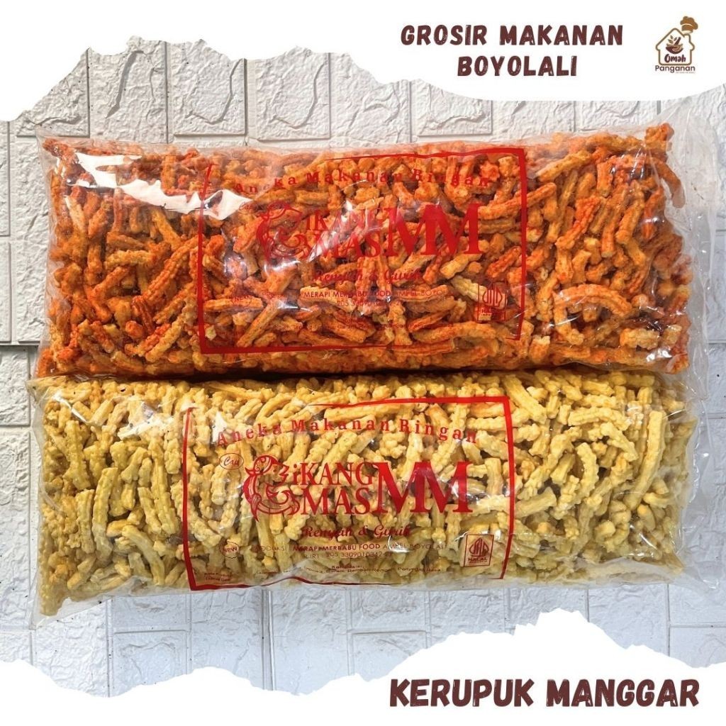 

Kerupuk Manggar Pedas 1 Bal 800 Gram Promo COD