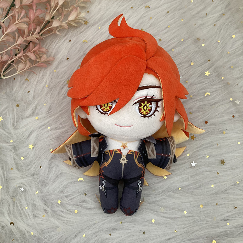 20cm Genshin Impact Pyro Ar       on Mavuika Plush Doll Pillows Cosplay Cartoon Props Accessories Ad