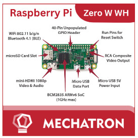 Raspberry Pi Zero W Wifi Bluetooth RPI Raspi IOT