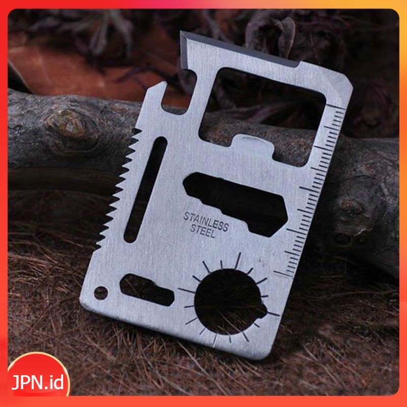 Card Kartu Tools Peralatan Survival Kit AIl In Tool Silver 140 - JPN
