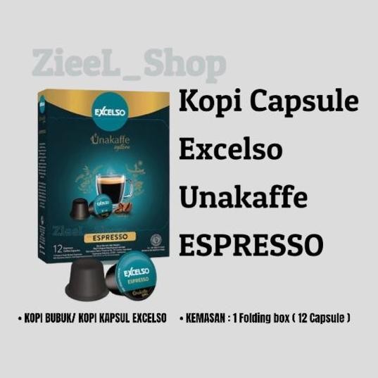 

Kopi kapsul excelso| unakaffe Espresso / Cafeteiro - ESPRESSO