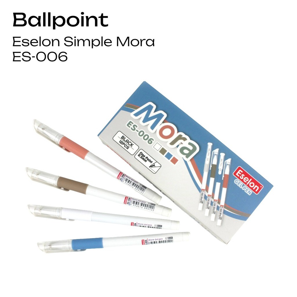

12PCS Pulpen Gel Office MORA ES-006 / 1pak Pulpen Gel 0.5mm