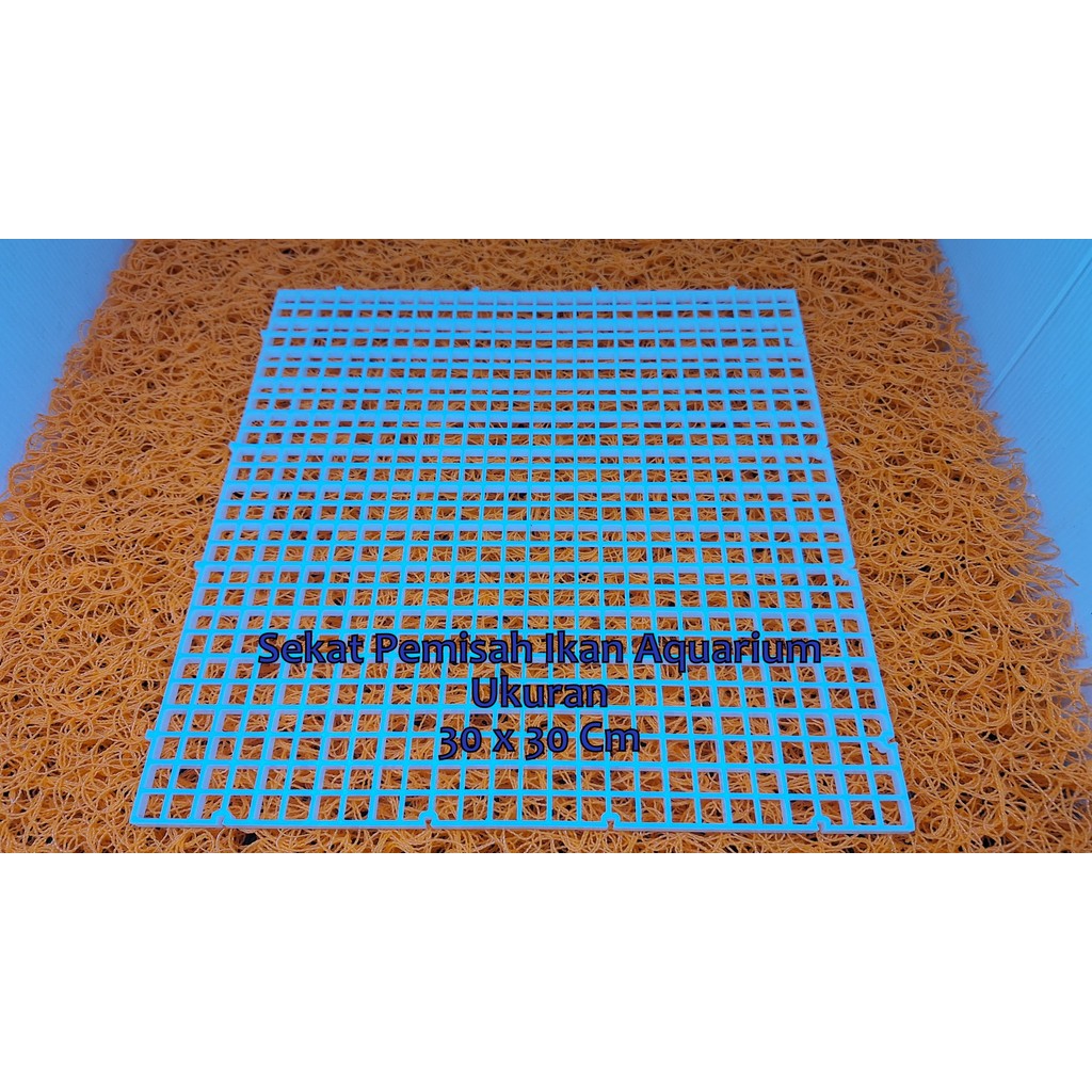 Sekat Akuarium Plastik Pemisah Ikan Predator Louhan ukuran 30 x 30 cm Tatakan Dasar  Sekat Aquarium