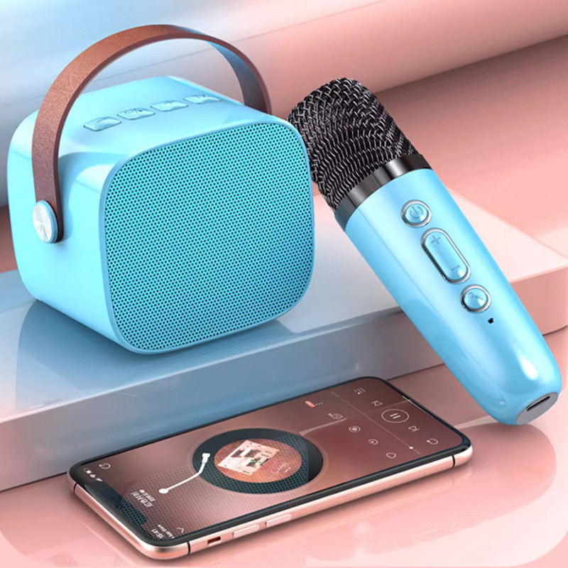 Karaoke Mini Speaker 2 Mic Set Microphone Karaoke Premium Set Speaker Bluetooth Wireless with Mic Ka