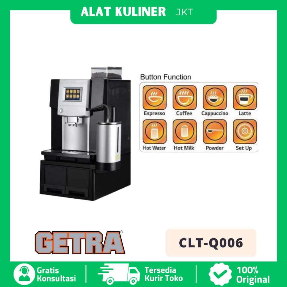 MESIN KOPI GETRA CLT Q006 CLT-Q006 FULL OTOMATIS PROFESIONAL COFFEE MACHINE