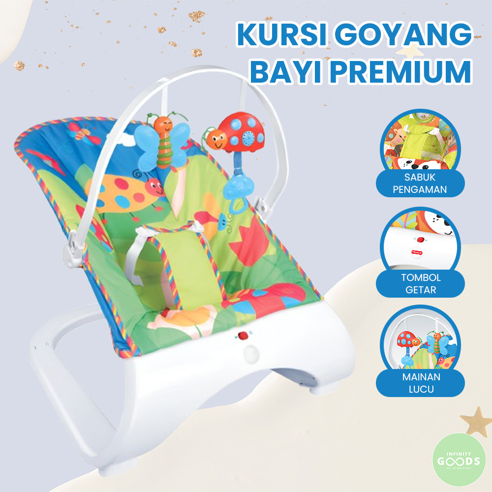 INF Kursi Goyang Bayi Bouncer Tempat Tidur Bayi Premium