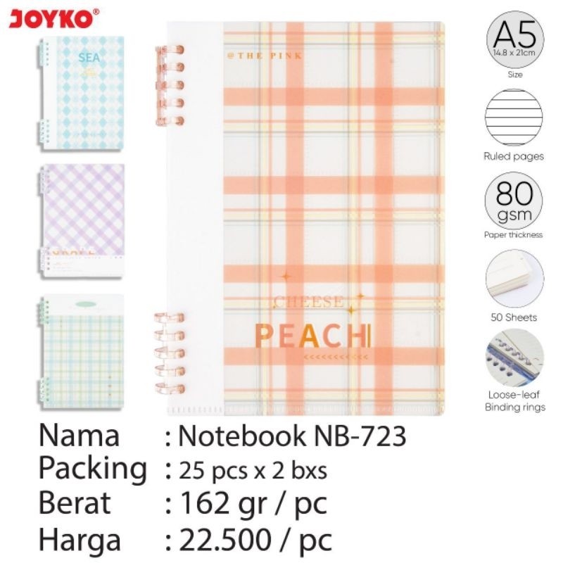 

Ruled Notebook Diary Agenda Buku Catatan Bergaris Joyko NB-723 80GSM