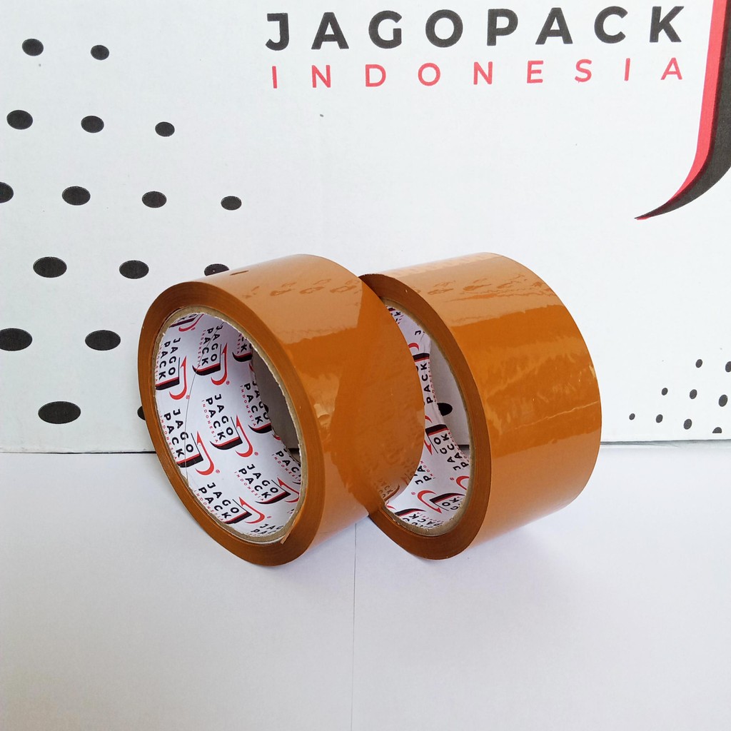 

2 Roll - Lakban Coklat Ekonomis 45 x 90 yard - Lakban Packing - Jago Pack Indonesia