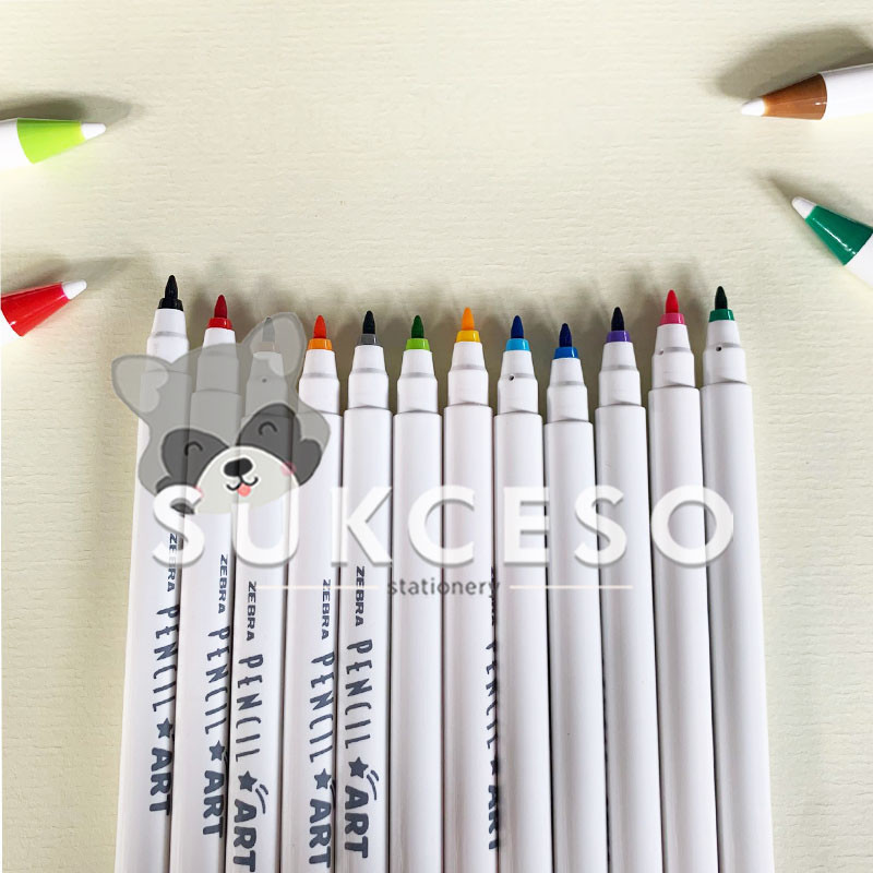 

Zebra PencilArt Coloring Marker 0.6mm / Spidol Warna Warni Art