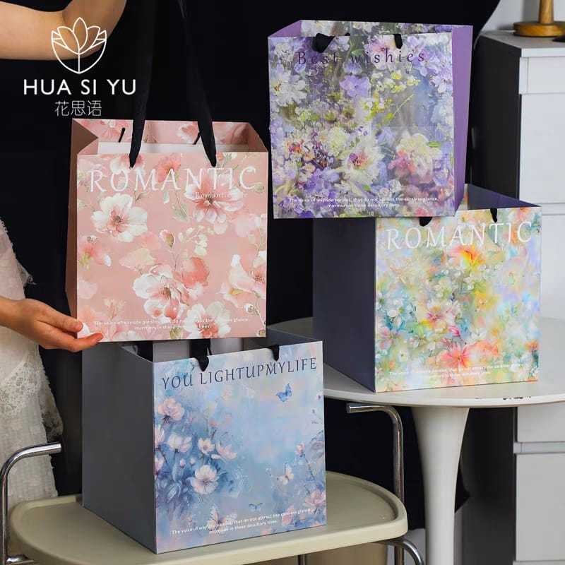 

Paperbag Romantic Bucket Flower Kotak Flower Box
