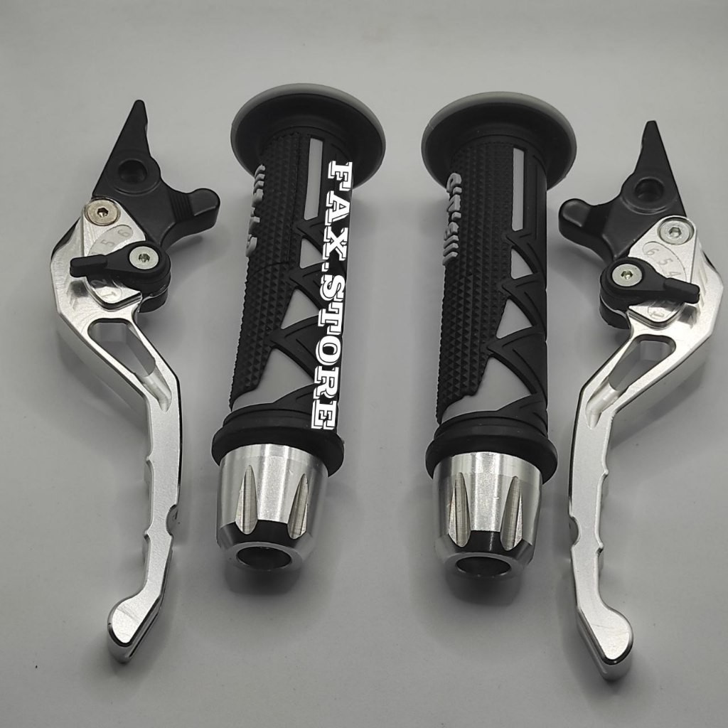 Paketan 3 Item Handgrip SHARK + Handle Rem Setelan CnC + Jalu Stang Full CNC