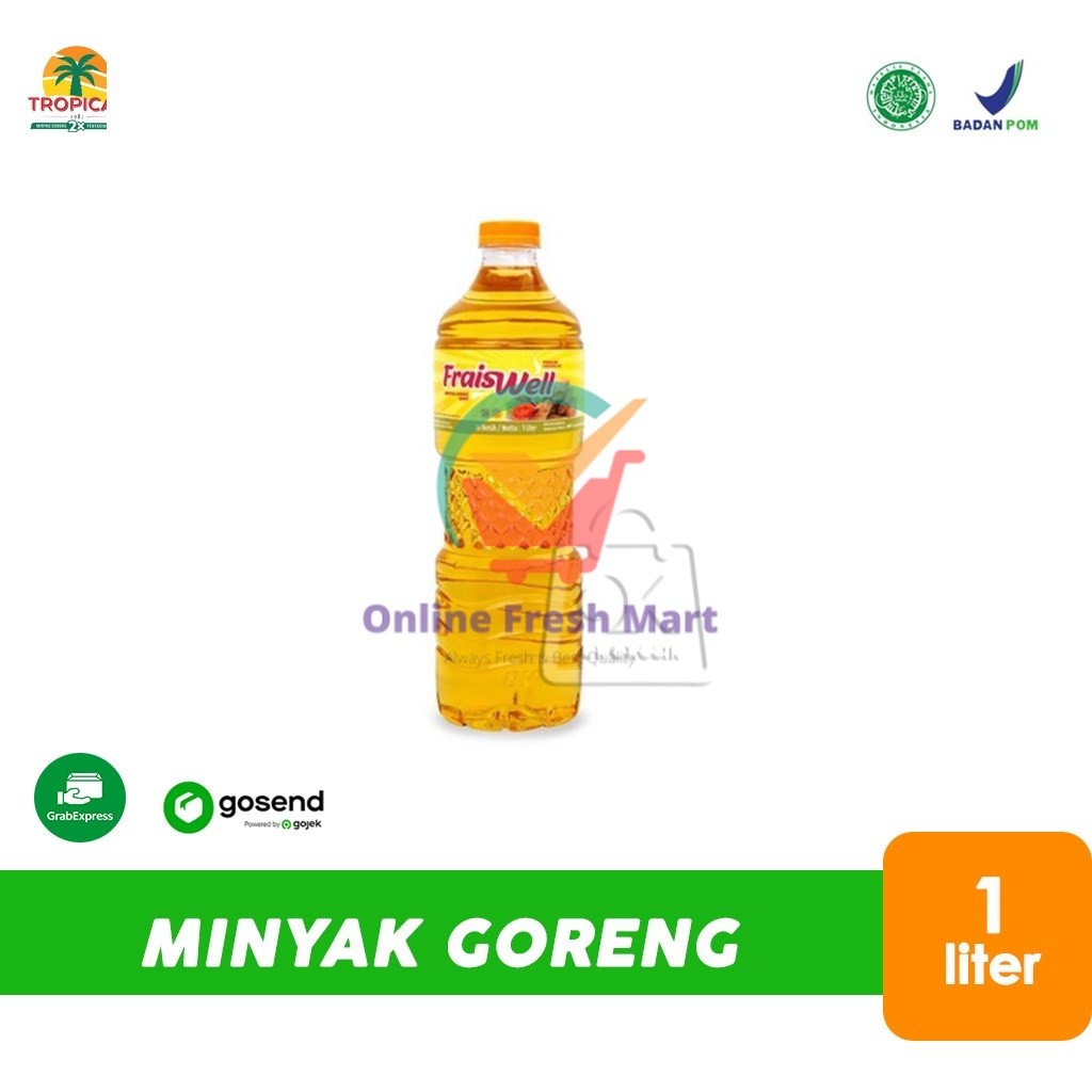 

Minyak Goreng Fraiswell 1 Liter (KHUSUS INSTANT) - Online Fresh Mart Denpasar