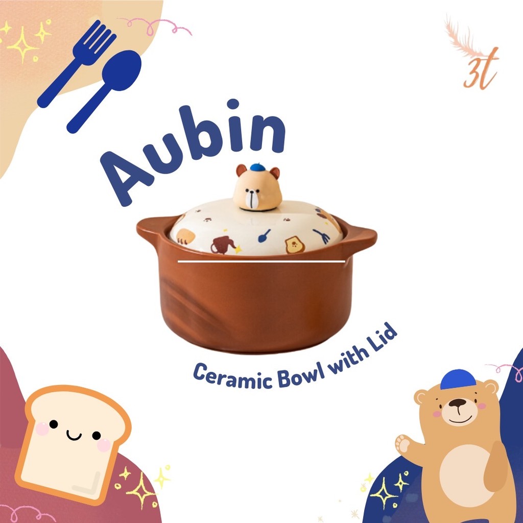 Aubin Ceramic Casserole / Panci Keramik