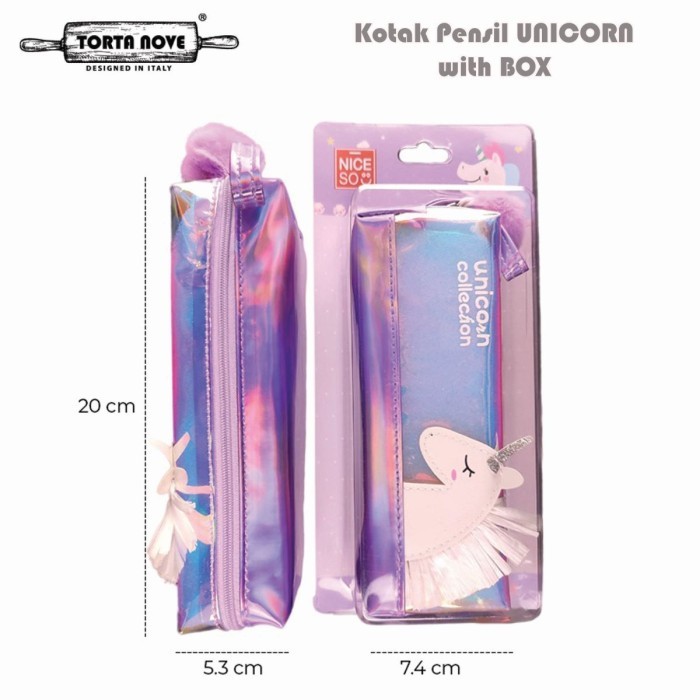 

Kotak pensil anak Unicorn Mermaid Hologram Tempat Pensil korea smiggle - Unicorn UNGU