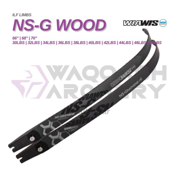 WIAWIS NS-G WOOD ILF LIMBS Recurve Bow Original