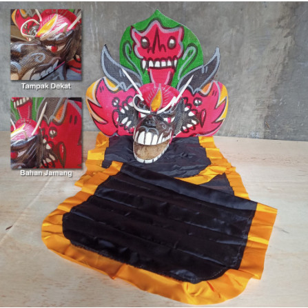 Barongan Black Devil | Barongan Mainan Anak | Barongan Hitam | Barongan Menyeramkan | Mainan Anak