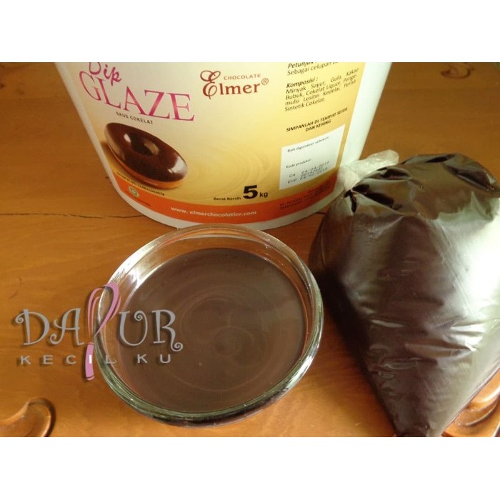 

✨TERLARIS -Elmer Dip Glaze Dark C4 ( VARIAN Ekonomis ) 500 gr repack / Cokelat