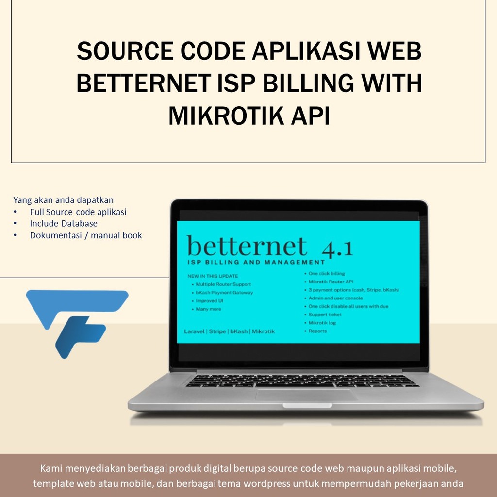 SOURCE CODE APLIKASI WEB BETTERNET ISP BILLING WITH MIKROTIK API