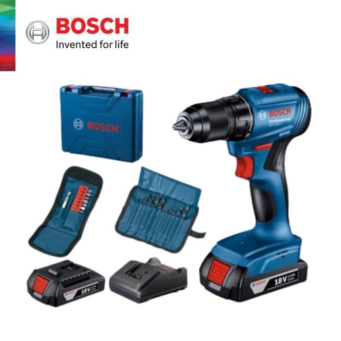 Mesin Bor Baterai BOSCH GSR 185 Li GSR185Li Brushless Drill Driver Cordless